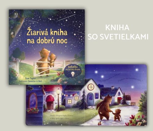 Žiarivá kniha na dobrú noc so svetielkami